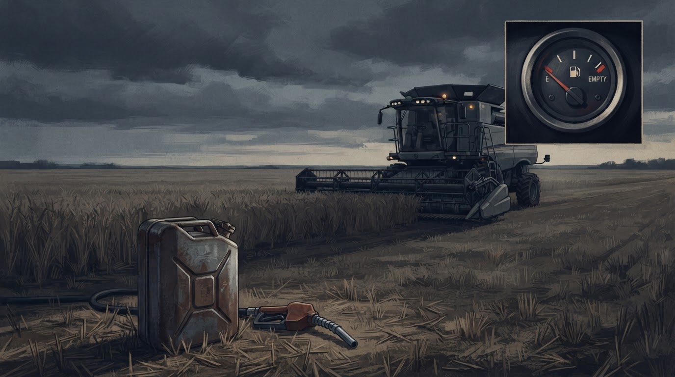 Record Diesel Prices Squeeze Prairie Farmers Just as Harvest Peaks