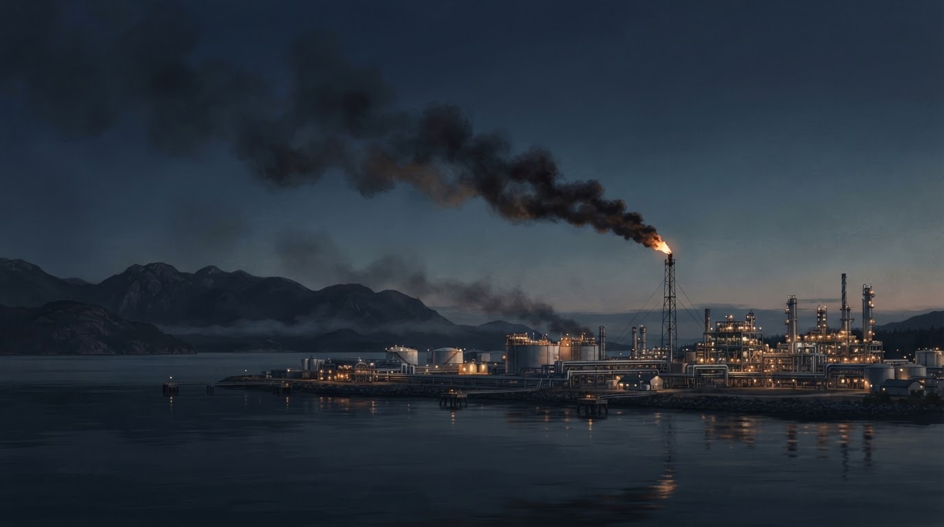 LNG Canada Keeps Flaring Past Deadline As Expansion Vote Nears